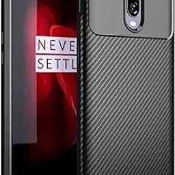 TheGiftKart Rugged Carbon Fibre Armor Back Cover Case for OnePlus 6T / OnePlus 7 (TPU | Black)-picture-20