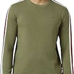 van heusen Men Olive Print Crew Neck Sweatshirt-picture-18