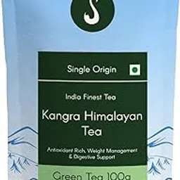 Kangra Green Tea 100g - Pure Kangra Tea Himachal, Loose Green Tea, Single Region, High Grown, Antioxidants Rich, Woody Aroma, Best for Weight Loss & Heart Health, 50+ Cups | SVAMINGO-picture-10