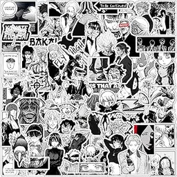 Paper9store Pack of 80+ Anime Stickers for Laptop, Phone Case, Guitar, Bike, Pc, Scrapbook etc. Waterproof Glossy Laminated Residue Free Anime Stickers (Manga Stickers)-picture-35