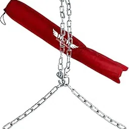 WOW FITNESS WORLD Height Increase Stainless Steel Pull Up Bar for ChinUps Hanging Rod for Home/Gym Use for Men Kids Boys Adults Fitted with Heavy Duty Chain/Sangal (Multi-Color)-image-16