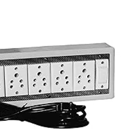 GABAN'E Modular 6A Extension Board Power Indicator | Multi Outlet Electrical Switch Board | Heavy Duty Cord (1 Switch, 5 Socket)-image-53