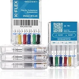 Waldent K-Flex Files 25mm Assorted #45–80 | Stainless Steel Endodontic Files | Root Canal Instruments | Flexible & Durable | Color-Coded Handles | Dental Supplies-image-10