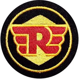 Motohog Unique Embroidered Iron & Sew on Patch for Clothes (Bullet-RE, Yellow) 3.5X3.5 inches-picture-10