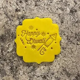 EROTNGO Black Diwali Stamp and Outline Cookie Cutter CookieTool with Sharp Edges for Diya Rangoli and Festival Theme Cookies Fondant Cake Decorating Pastry Biscuit Cutting Crafts India-image-26