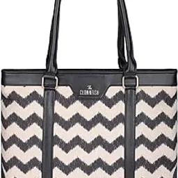 the clownfish Miranda Series 15.6 inch Laptop Bag For Women Printed Handicraft Fabric & Faux Leather Office Bag Briefcase Hand Messenger bag Tote Shoulder Bag-picture-54
