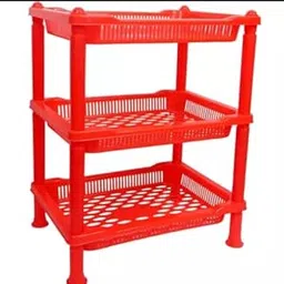 Multipurpose Plastic Trolley with Dish Rack for Kitchen Fruit Vegetable Storage Basket Modern Organizer - 3 Layer Stackable Shelf Cart Kitchenware Food, Snacks, Bottles, Toys-image-81