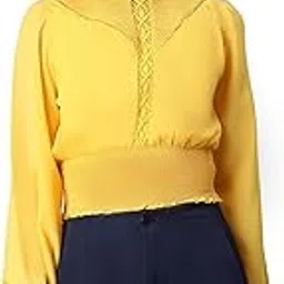 oxolloxo Women High Neck Long Sleeve Smocked Top-picture-58