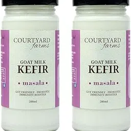 Courtyard Farms Goat Milk Kefir (Masala) Pack of 2 (200ml x 2)-picture-17