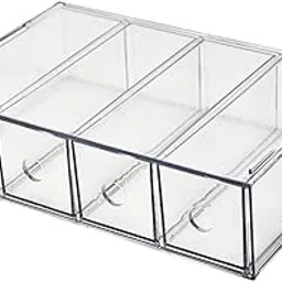 Glasses Storage Box for Women Men Tabletop 4 Grids Sunglasses Organizer Case Clear-image-25