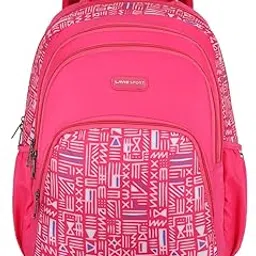 lavie sport Tribe 39L Printed School Backpack with Rain cover for Girls (Magenta)-picture-51