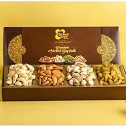 Browntree Premium 4p-150g|Fresh & Healthy Dry Fruits and Nuts for Coworkers,Relatives&Friends | Almond, Cashewnut, Salt Pista, Kishmish | Ideal gift box for all celebration| Corporate Gifts-image-2