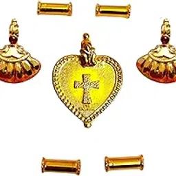 tgs gold covering Christian Thali Urukal Mangalsutra Set Mangalyam-picture-10