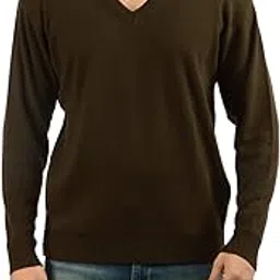 den hague Men Wool Blend Regular Fit Cardigan Brown-picture-42