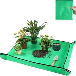 DHARVIM® Gardening Mat 75x100 cm | Waterproof & Foldable for Soil Mixing DIY Indoor Succulent Plant Care for Watering Grassland Balcony Nursery Potting & Transplanting Mat Plant Seedling-picture-12