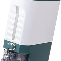 SECRET DESIRE Rice Dispenser Container Sealed Moistureproof Rice Bucket for Grain Dry Food Green Large-picture-11