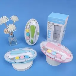 GVV Electric Nail Trimmer for Baby – Safe, Quiet Baby Nail Cutter with LED Light for Hassle-Free Nail Care-image-0