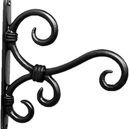 (RES)Metal Wall Hook Hanging Plant Bracket | Decorative Straight Plant Hanger for Pots Bird Feeders Planters, Lanterns, Cotton Wind Chimes Indoor and Outdoor Hanger (Pzck Of 1, Black 23)-picture-38