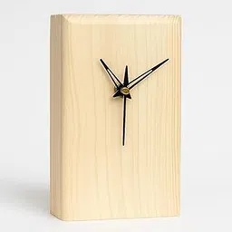 FORREVER Luxury Wooden Table Clock for Office Desk & Bedroom Decor Premium Desk Clock for Students, Kids & Stylish Home Interiors (Long)-picture-59