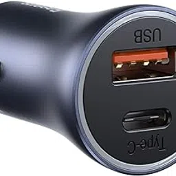 Baseus Golden Contactor Pro Dual Quick Charger Car Charger U+C 40W Dark Gray-picture-29