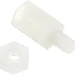 PATIKIL M4 Standoff Screws 40 Pack Nylon Hex PCB Standoffs Nuts for Motherboards, Computer Cases, Circuit Boards, Electronics, (10mm+6mm, White)-picture-34