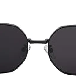 carlton london Black Toned with UV Protected Lens Rectangle Sunglass for unisex-picture-50
