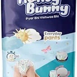 Honey Bunny Everyday Baby Diapers Pants | Extra Extra Large (XXL), 38 Count, 17-25 kg | Silky Soft on Skin | 12 Hours Protection Baby Diaper-picture-11