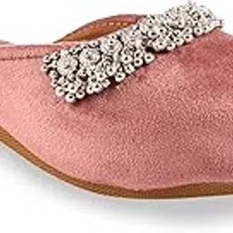 apratim Velvet Women/Girls Traditional Mules/Flats/Ladies Slipper/Jutti Ethnic Footwear-02-picture-17