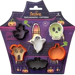 LEGACYCART Halloween Cookie Cutters Premium 5-Pc. Set, Pumpkin, Ghost, Bat, Black Cat, Witch Hat hollowen Decoration Halloween Pumpkin Halloween toyshollowen Cookie Cutter-image-63