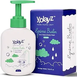 YplayZ Grime Buster 2 In 1 Face & Body Wash for Kids 4-10Yrs|Beetroot, Strawberry & Cucumber Extracts|Soothes Skin, non drying & Environmental Stress & Dry Skin|Hydrating Skincare For Kids | 300ml-image-6