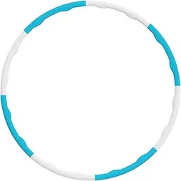 JAZZY PEARLS® Weighted Exercise Hoop for Adults Workout Equipment Sports Adjustable Circle White and Blue|Sporting Goods|Fitness, Running & Yoga|Fitness Equipment & Gear|Abdominal Exercisers-image-79