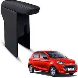 Carigiri Premium Finish Car Armrest with Storage Box And High Density Moulded Foam For Alto K10 (Models-2021-2025) (Black Seam,Nappa Leatherette)-picture-11