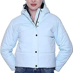 Hooded Crop Jacket for Women in Full Zipper || Stylish Jacket for Women Winter Wear with Hood ||-image-39