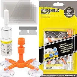 Car Window Glass Repair Tool Set for Quick and Easy Auto Windshield Scratch Fix and Polishing Windscreen Repair Kit, Glass Cracks Rock Chip Bulls Eye Star-Shaped, Nicks Half Moon Repair Tool-picture-19