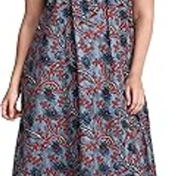 osf Women's Printed Cotton Floral Maxi Round Neck Full Length Nightwear Night Gown Nighty (Pack of 1, NW0389)-picture-25