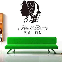 ARWY ® Hair Salon Vinyl Wall Stickers (Black, 58X66 cm)-picture-28