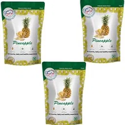 FZYEZY Freeze Dried Pineapple Fruit for Kids and Adults| Camping Vegan Snacks Dried Fruits Chips| Survival Food| Freeze-Dried Fruits Slices| Pantry Groceries dehydrated Snacks| 20gm Pack of 3|60gm-image-55
