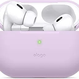 elago Silicone Case Compatible with Apple AirPods Pro 2nd Generation Case Cover (2022), Protective Case, Front LED Visible, Supports Wireless Charging (Lavender)-picture-13