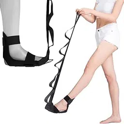 Jayefo Sports Leg and Foot Stretcher for Plantar Fasciitis Relief for Men & Women Leg Heel Quads Hamstrings Calf Stretcher Strap Machine-picture-26