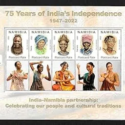 Namibia 2022 Indian Theme 75 Years of India's Indpendence Indian Theme Miniature Sheet MNH Stampbazar-picture-29