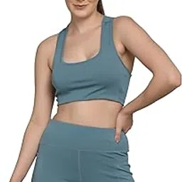 madact Women's Premium Seamless Non-Padded Slip On Sports Bra for Low Impact Gym, Yoga Workout. Activewear Sports Bra-picture-54