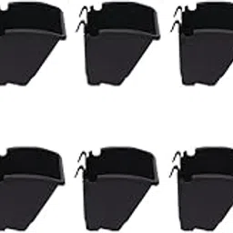 Bio Blooms Agro India Pvt.Ltd.M2 Model Vertical Wall Hanging Garden Pots| 10 Pots | Black Color | Outdoor Use & Indoor Use-picture-29