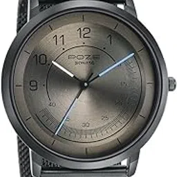 Sonata Poze Quartz Analog Grey Dial Metal Strap Watch for Men-SP70006NM02-picture-44