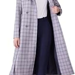 fablestreet Women Double Breasted Longline Overcoat - Grey|Perfect for Casual, Office, and Everyday Outfits-picture-20