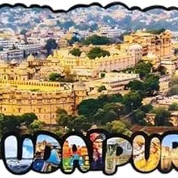Udaipur City Palace Decorative MDF Fridge Magnet, Tourist Souvenir, Indian Heritage Design-picture-12