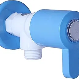 ZURY PTMT Angle Valve Water Tap | Hot & Cold Water for Kitchen & Bathroom | Wall Flange Included | Dual Color Design | 1/2 Inch Connection-picture-28