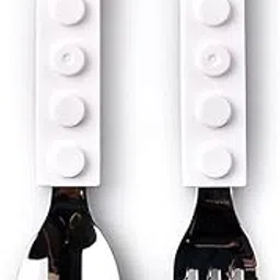 Stainless Steel Fork and Spoon Safe Cutlery Set Cute Building Block Cow-Shaped Grip Spoon and Fork for Kids-picture-48