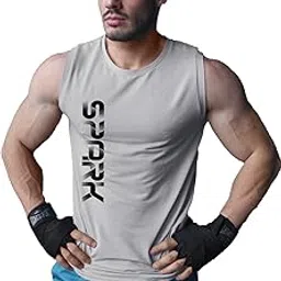 3colors 3Colours RGB Men's Active Wear Sleeveless Tank top, Gym Vest, Leisure wear -Spark CCUT-picture-35