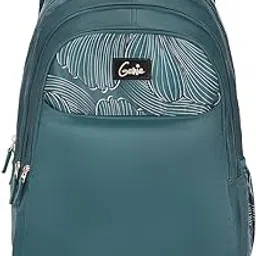 genie Cynthia Laptop Backpack for Women in Dark Green colour. More Volume, 3 zips, Stylish & Trendy College Bags for Girls, Water Resistant, Lightweight Bags for Office, Travelling. 36 litres. 19"-picture-41
