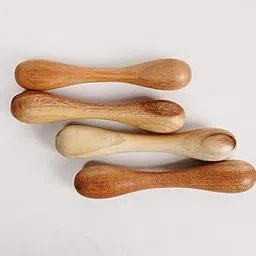 PATALIYA Neem Wood Teethers for Babies | Natural and Organic | Wooden Baby Teether | Helps in Teething | for Infants 3+ Months (2 Dumble Set)-image-87